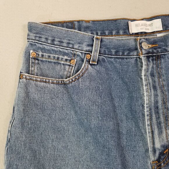 Levi's 550 jeans men's 38x30 relaxed fit straight blue denim pants - Picture 3 of 12